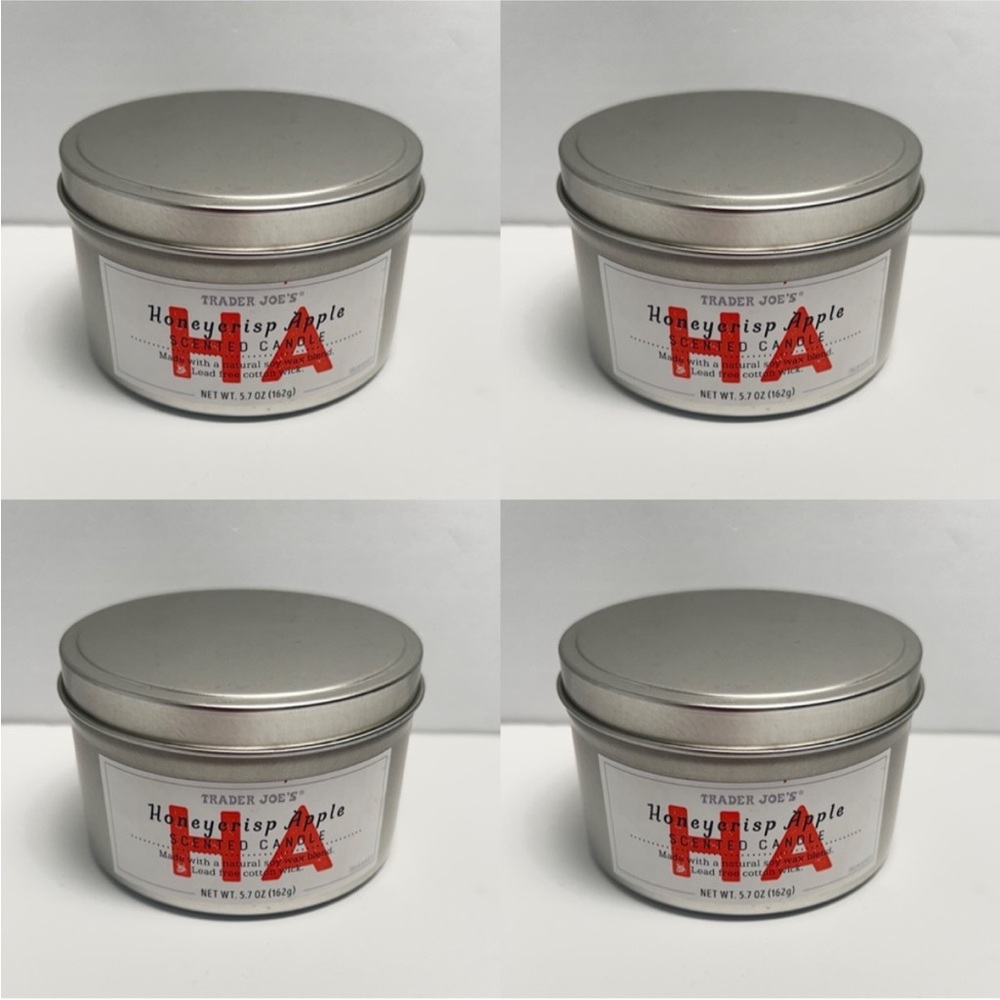 Trader Joe's Candle - set of 4 - Honeycrisp Apple